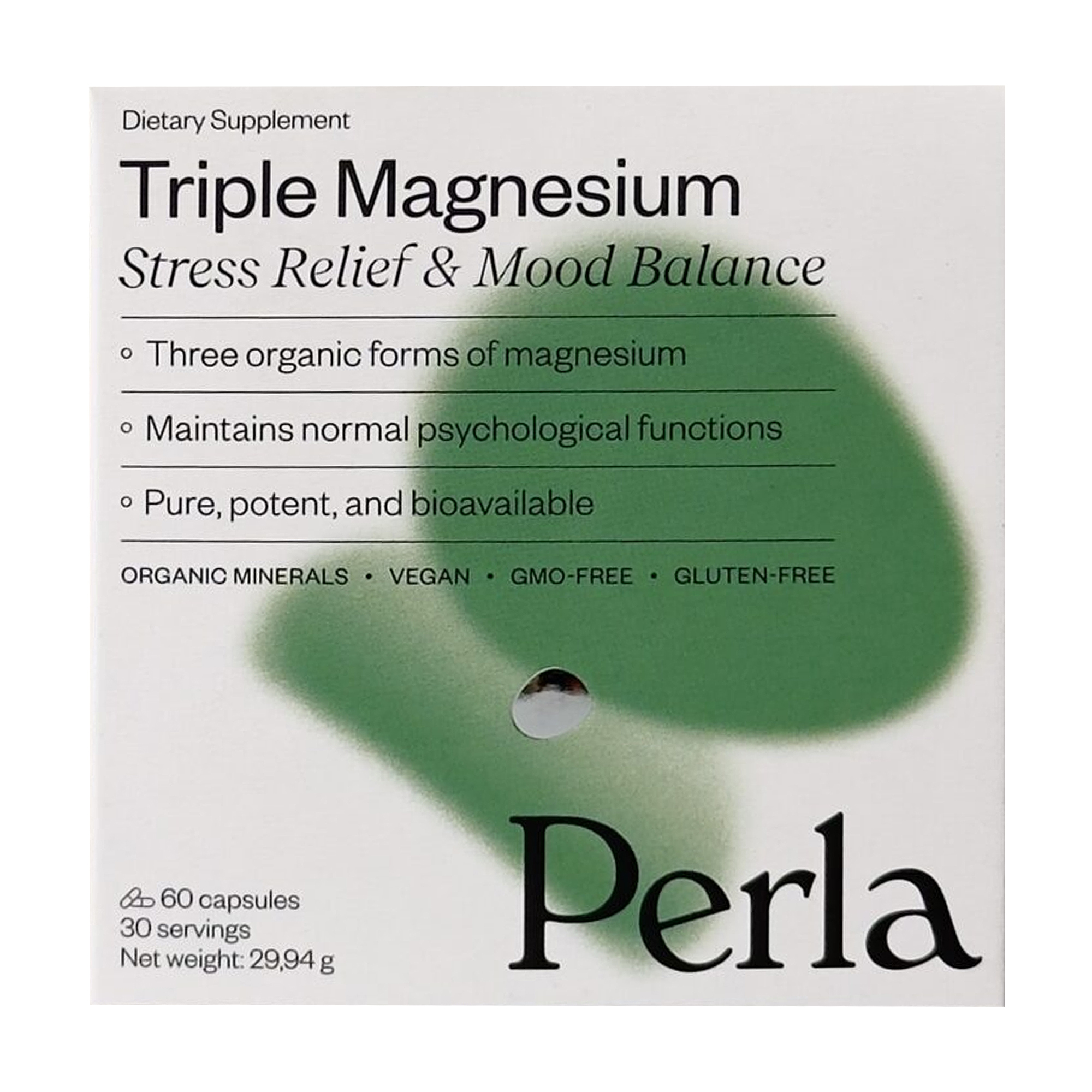 Магній Perla Helsa Triple Magnesium, 60 капсул